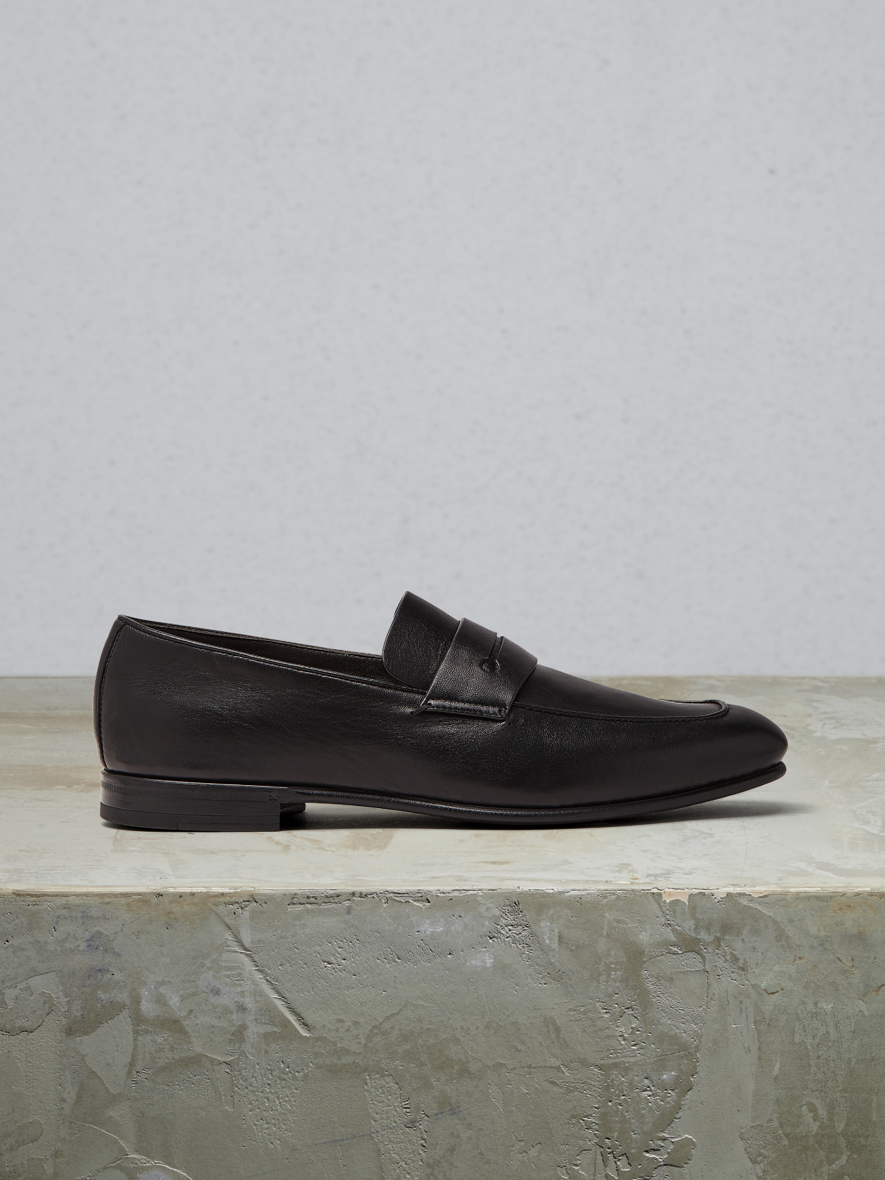 Black Nappa L'Asola Moccasin